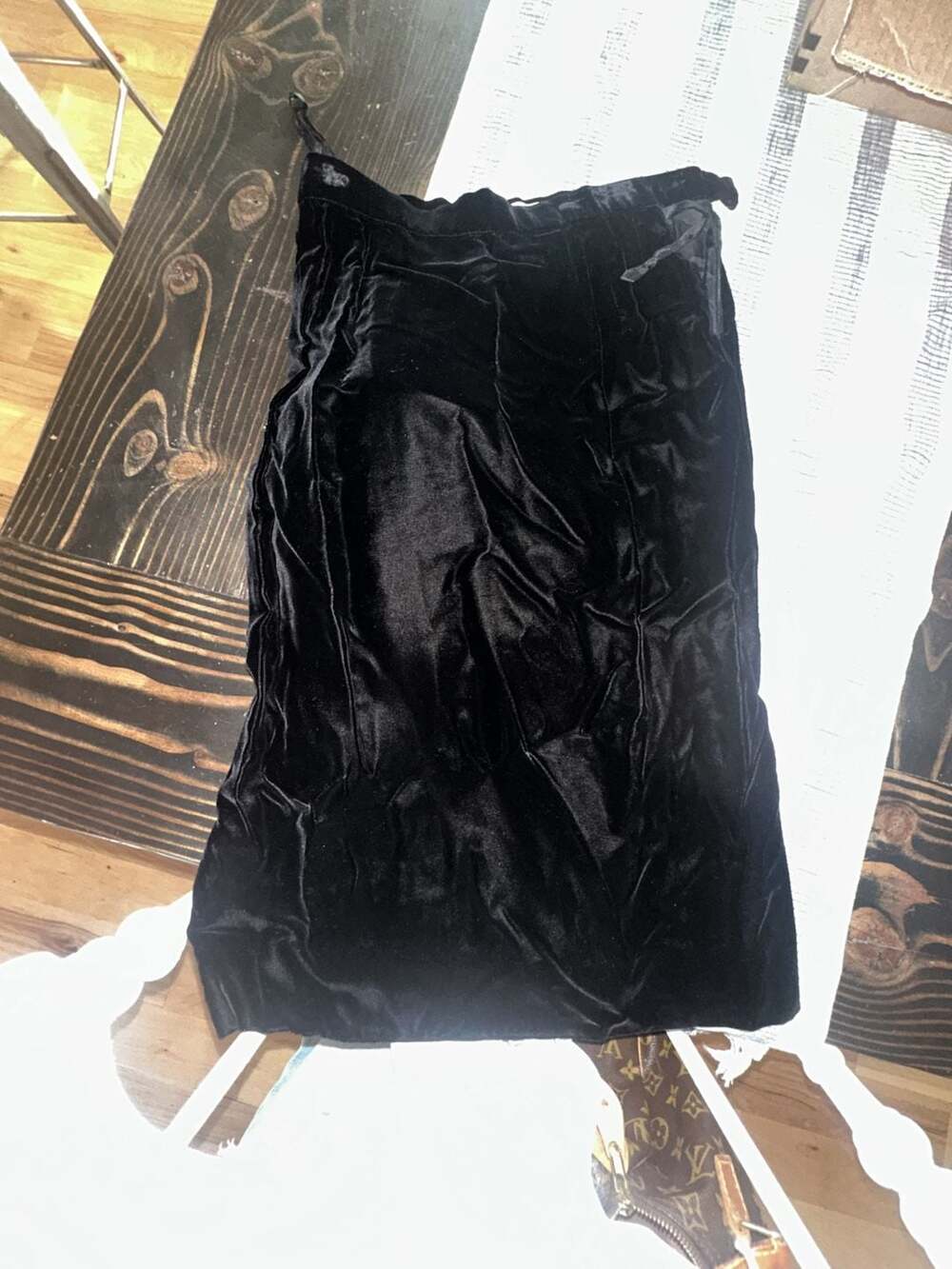 Vintage Oscar de la Renta Black Velvet Skirt size 8